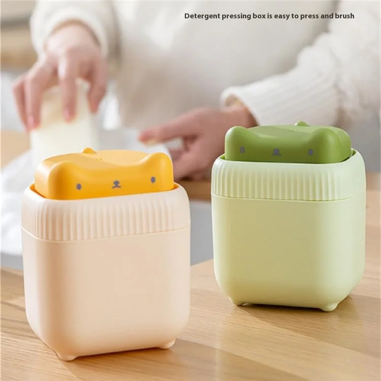 Cute Cat Shaped Dish Soap Dispenser Kitchen Sink Liquid Soap Pump Detergent Dispenser - Yellow