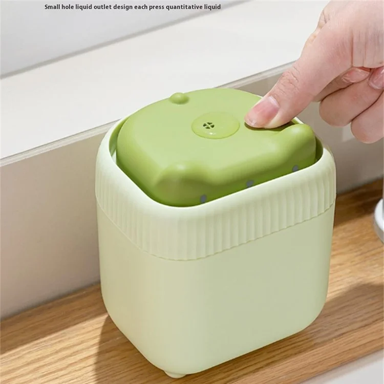 Cute Cat Shaped Dish Soap Dispenser Kitchen Sink Liquid Soap Pump Detergent Dispenser - Yellow