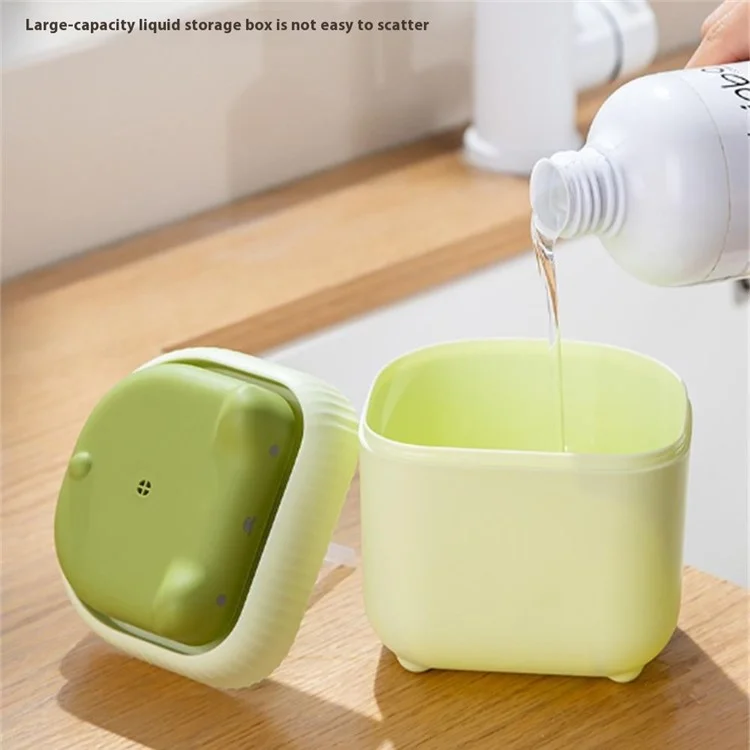 Cute Cat Shaped Dish Soap Dispenser Kitchen Sink Liquid Soap Pump Detergent Dispenser - Yellow