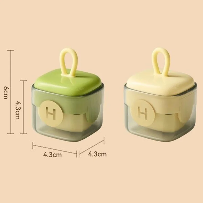 Portable Reusable Lint Roller Washable Square Sticky Clothes Hair Dust Remover - Cream White