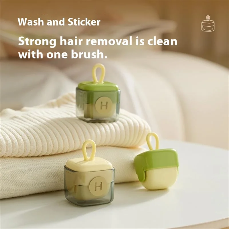 Portable Reusable Lint Roller Washable Square Sticky Clothes Hair Dust Remover - Cream White