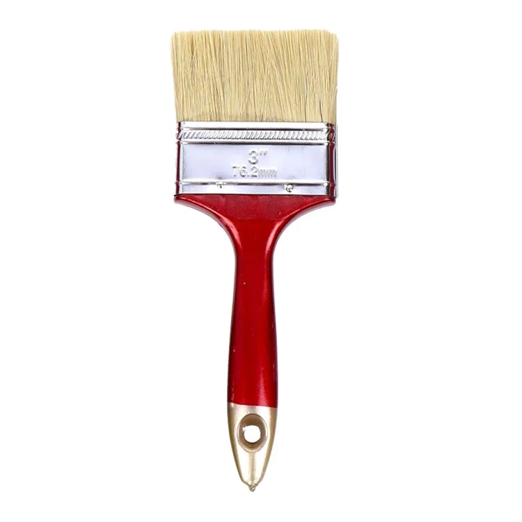 Paint Brush Natural Bristle Cleaning Brush for Latex Paint / Emulsion / Adhesive Application