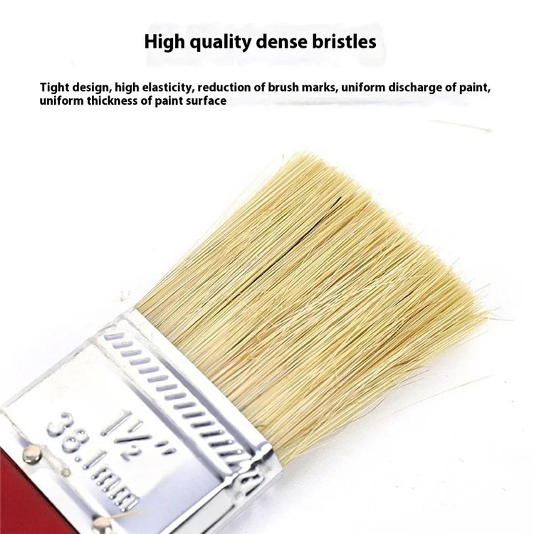 Paint Brush Natural Bristle Cleaning Brush for Latex Paint / Emulsion / Adhesive Application