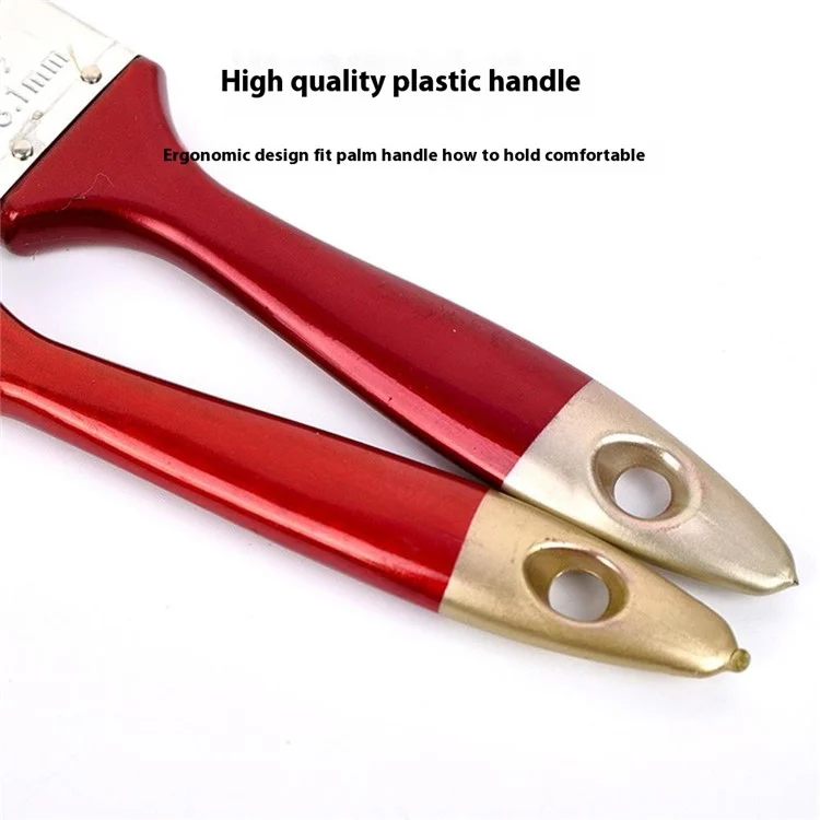 Paint Brush Natural Bristle Cleaning Brush for Latex Paint / Emulsion / Adhesive Application