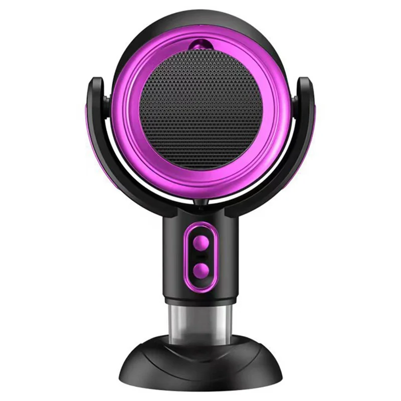 Portable Exhaust Hood Desktop Range Hood 2 Gears Rechargeable Kitchen Exhaust Fan - Black+Purple