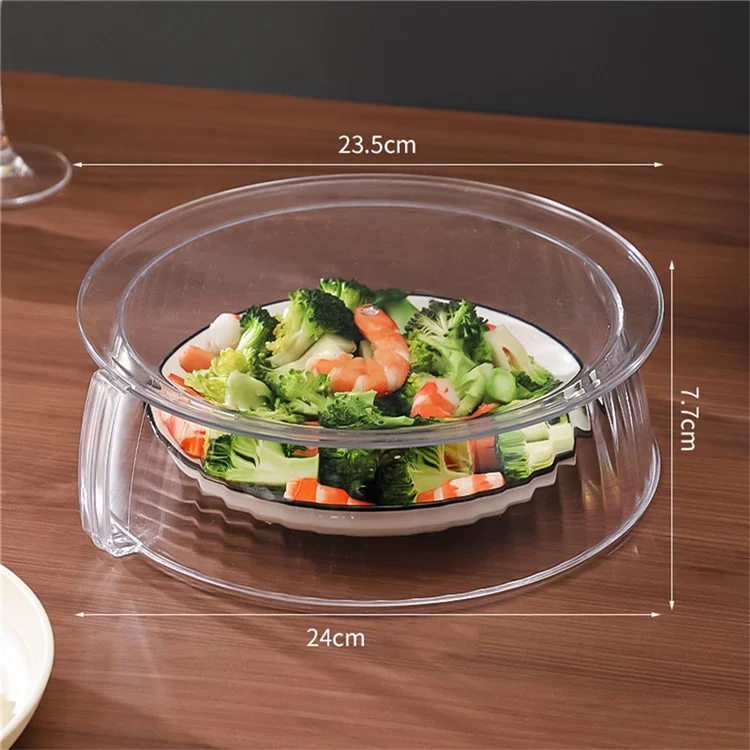 Microwave Food Heating Splashproof Cover Food Grade PC High Temperature Resistant Bowl Cover