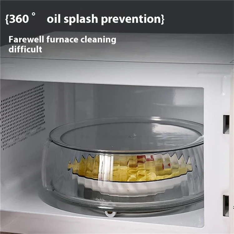 Microwave Food Heating Splashproof Cover Food Grade PC High Temperature Resistant Bowl Cover