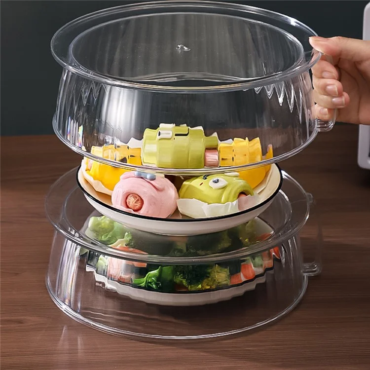 Microwave Food Heating Splashproof Cover Food Grade PC High Temperature Resistant Bowl Cover