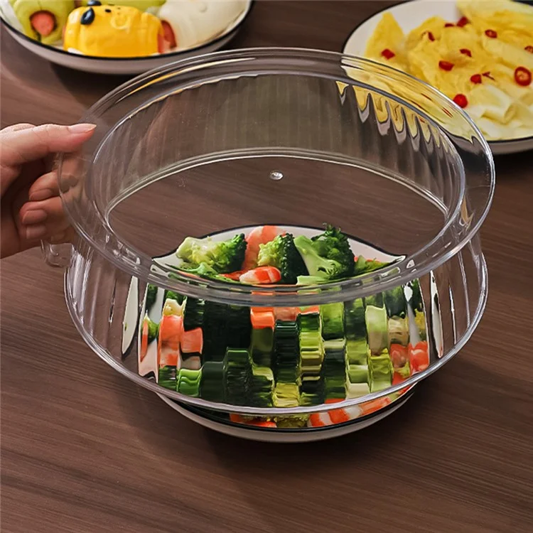 Microwave Food Heating Splashproof Cover Food Grade PC High Temperature Resistant Bowl Cover