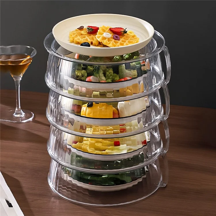 Microwave Food Heating Splashproof Cover Food Grade PC High Temperature Resistant Bowl Cover