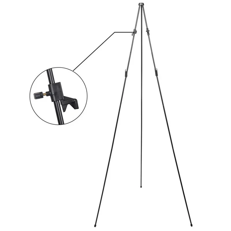 168.5cm Aluminum Alloy Easel Stand Foldable Display Stand for Posters Artwork Photos with Storage Bag