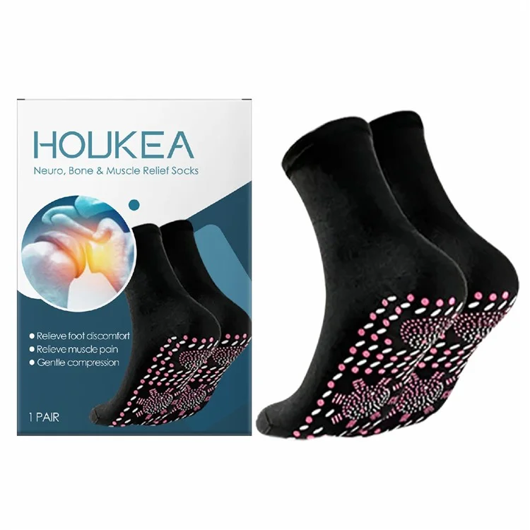 HOUKEA HK-B07-0115-01 Fußpflegesocken Atmungsaktiv Warm Unterstützend zur Linderung von Fußbeschwerden