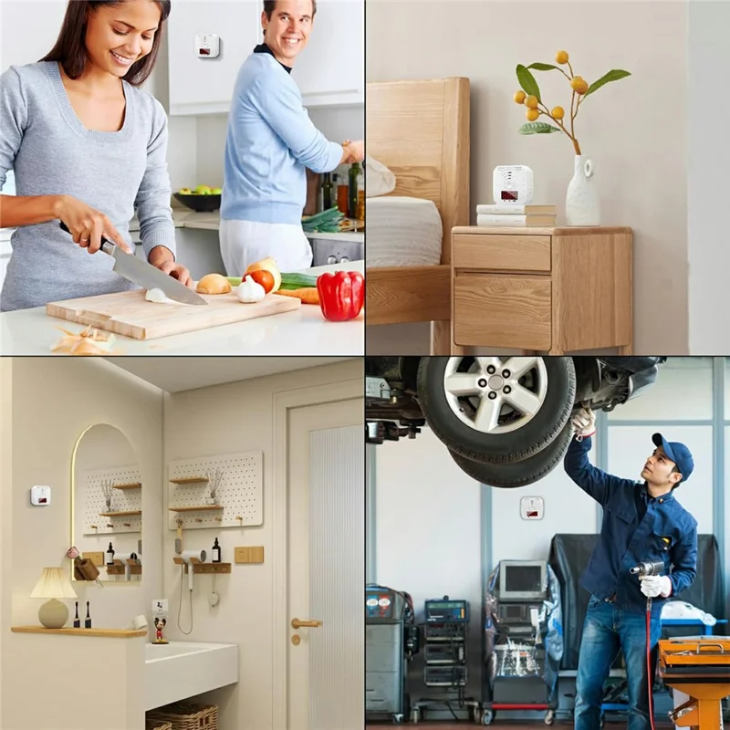 Portable CO Detector Carbon Monoxide Alarm 85dB Alert Digital Display Travel RV Camping Home Use