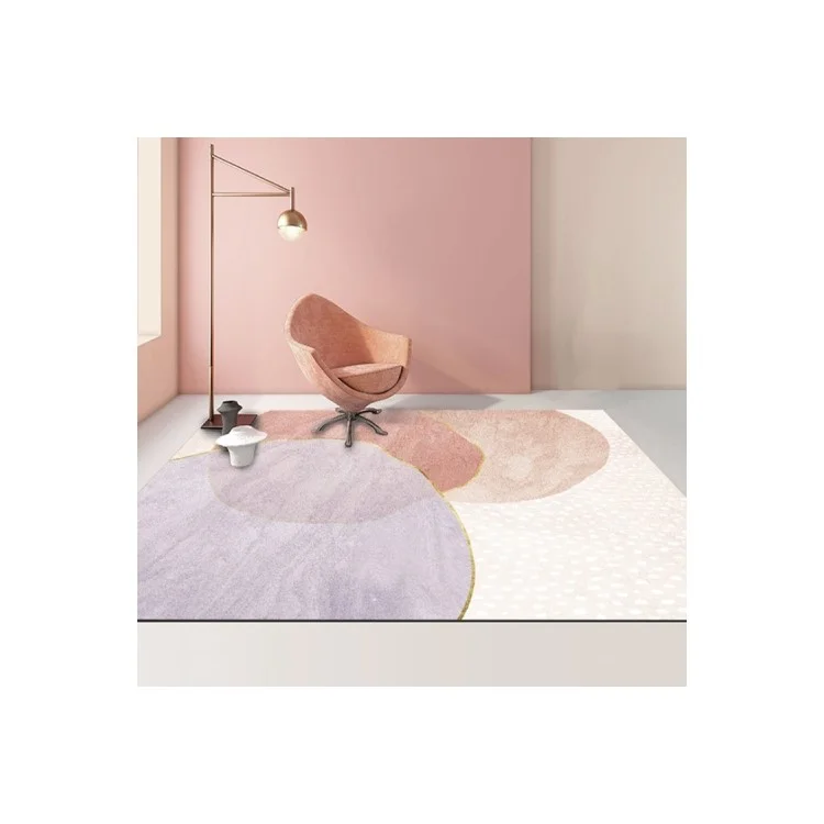 60 x 90cm Modern Abstract Geometric Pattern Living Room Rug Non Slip Coffee Table Cushion - Style A