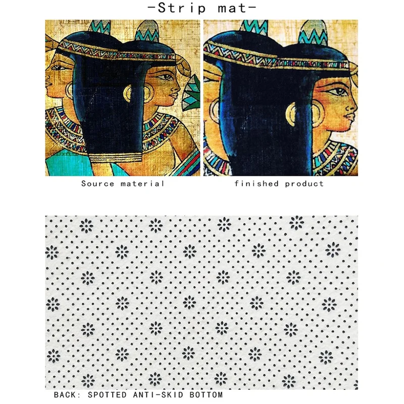 40 x 60cm Retro World Map Pattern Carpet Crystal Velvet Non Slip Kids Crawling Mat Area Rug - 019