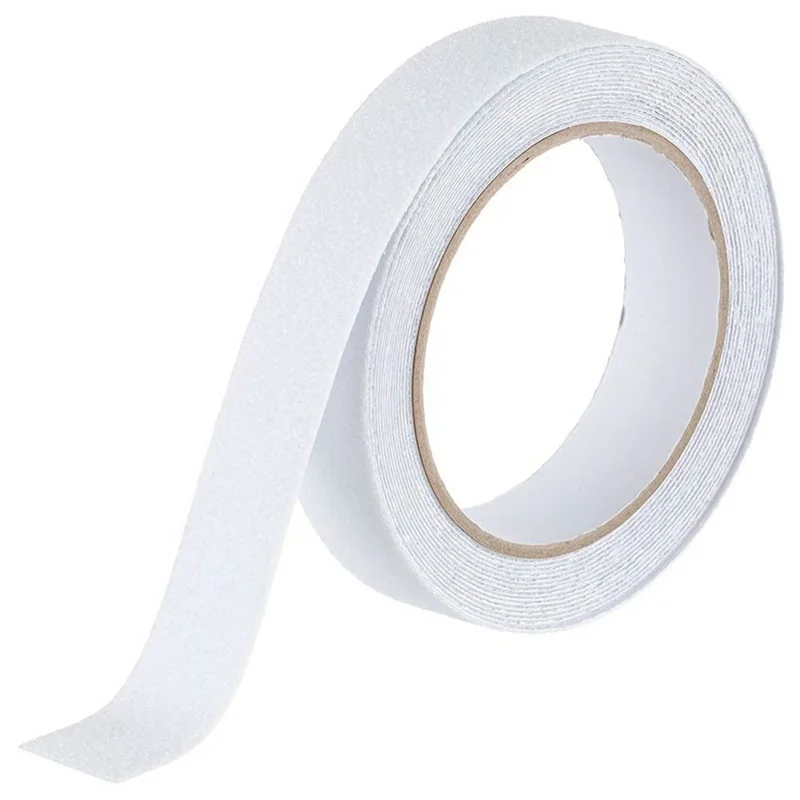 2.5cm PVC Anti Slip Tape Adhesive Safety Traction Tape Indoor Outdoor Sticker for Stair Floor , Length 5m - Transparent
