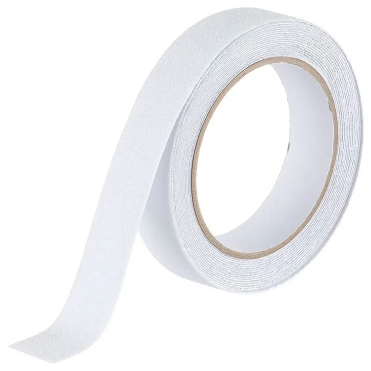 Ruban Adhésif Antidérapant en PVC de 2,5 cm, Bande de Traction de Sécurité pour Intérieur et Extérieur, Longueur 10m - Transparent