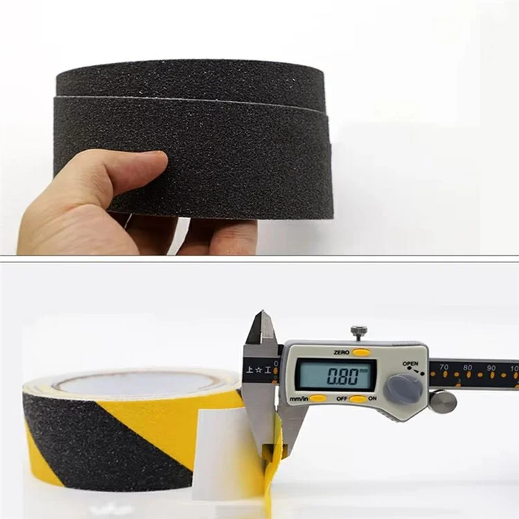 5 cm PVC Anti-Rutsch-Klebeband Rutschfestes Sicherheitsband Indoor Outdoor Aufkleber für Treppe und Boden, Länge 10 m - Grau