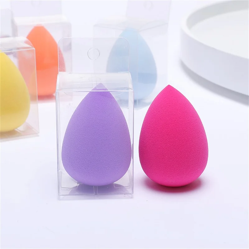 Makeup Sponge Blender Teardrop Beauty Egg Facial Cleansing Puff for Cosmetic Application / Skincare - Pink