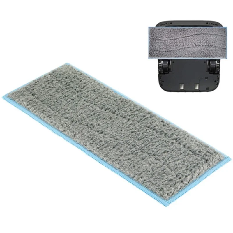 2 in 1 Sweeper Manual Push Carpet Cleaning Mop Crumb Brush with 2 Replacement Pads - Blue