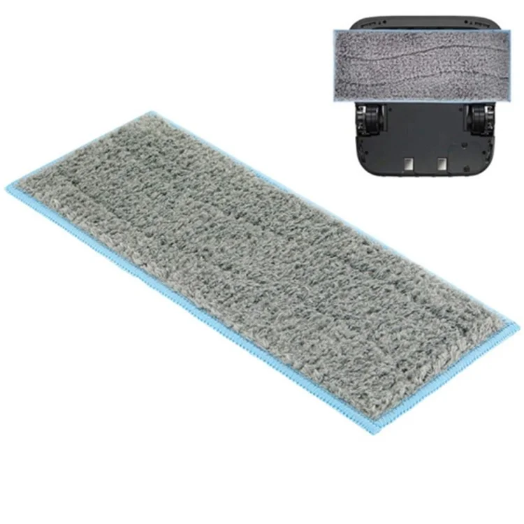 Floor Sweeper Hand Push 2 in 1 Cleaner Broom Dustpan Combo with Mop Pad for Home Office - Blue