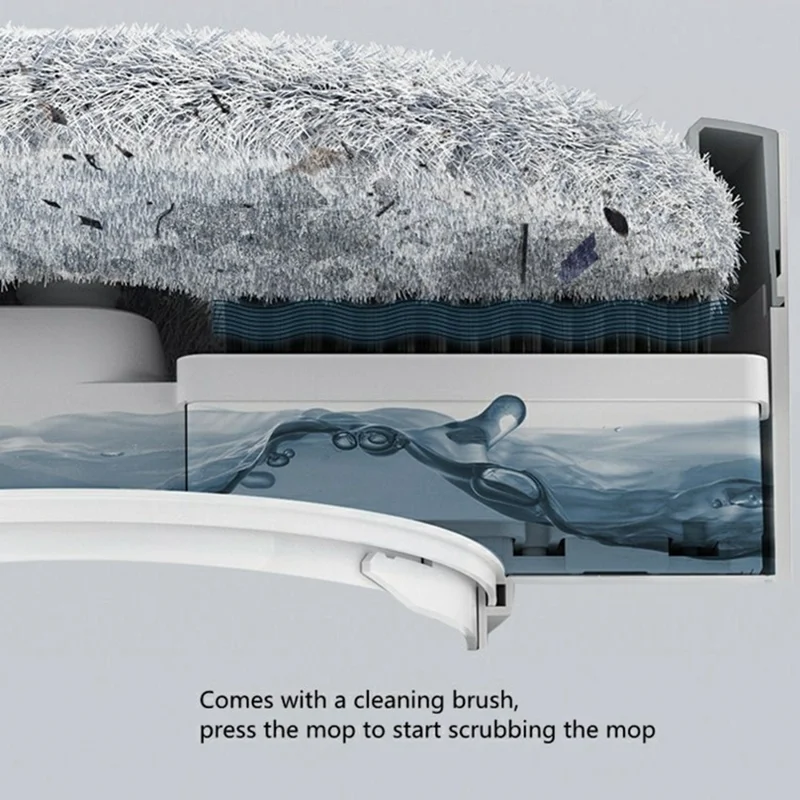 Rotating Single Bucket Mop Hands-Free Spin Mop Floor Cleaning Tool with 3 Microfiber Mop Heads - Blue