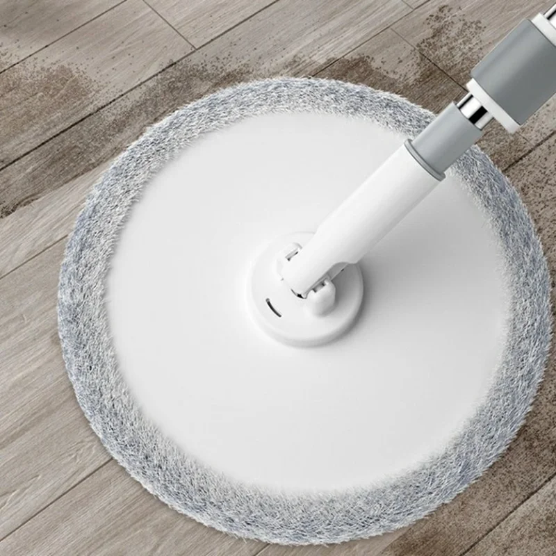 Rotating Single Bucket Mop Hands-Free Spin Mop Floor Cleaning Tool with 3 Microfiber Mop Heads - Blue