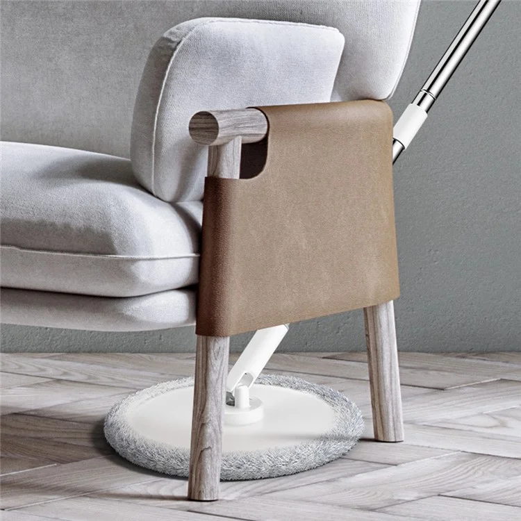Set de Fregona Giratoria con Cubo, Lavado Sin Manos, con 5 Paños de Microfibra de Repuesto - Verde