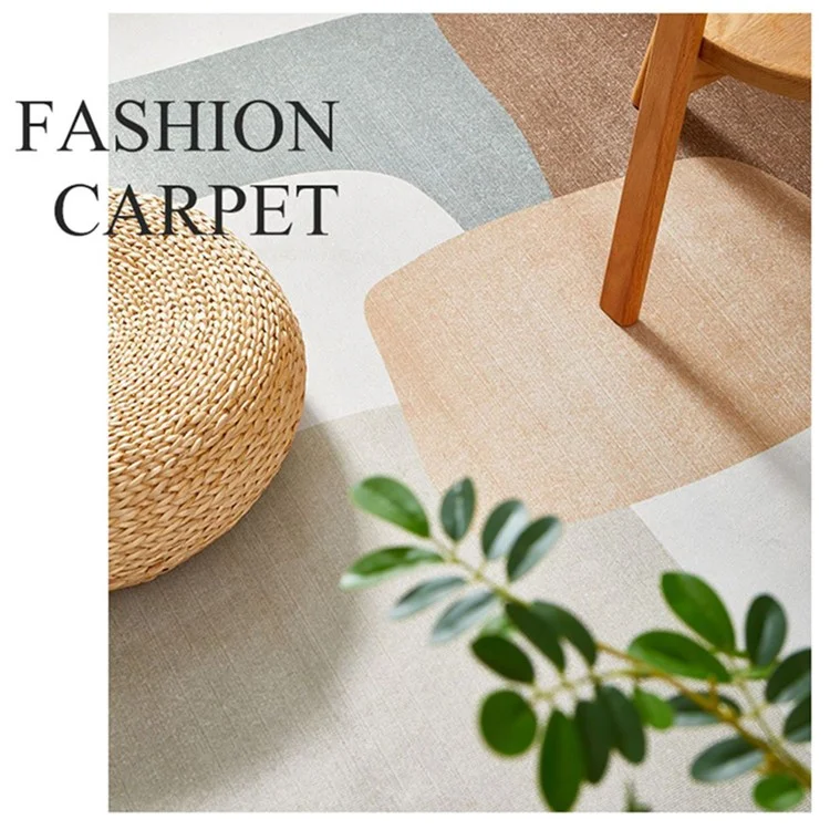 80 x 120cm Modern Abstract Geometric Pattern Living Room Rug Non Slip Coffee Table Cushion - Style O