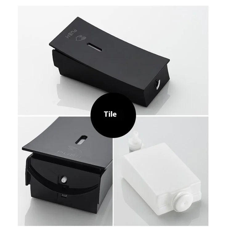 450ml Manual Soap Dispenser Punch Free Wall Mounted Liquid Dispenser with Safety Lock