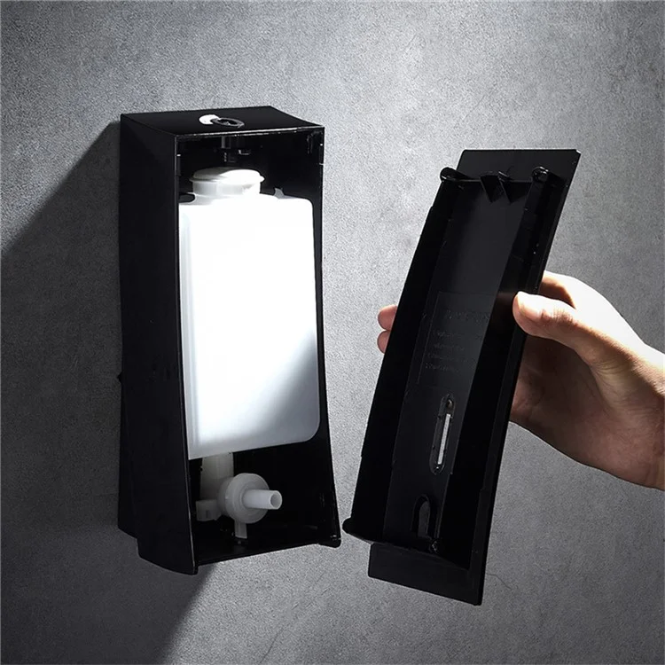 450ml Manual Soap Dispenser Punch Free Wall Mounted Liquid Dispenser with Safety Lock