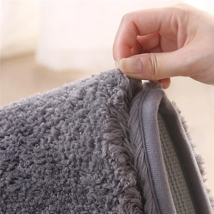 40x60cm Flauschiger Badezimmerteppich, dick, wasserdicht, rutschfest - Türmatte für Schlafzimmer und Eingang - Beige