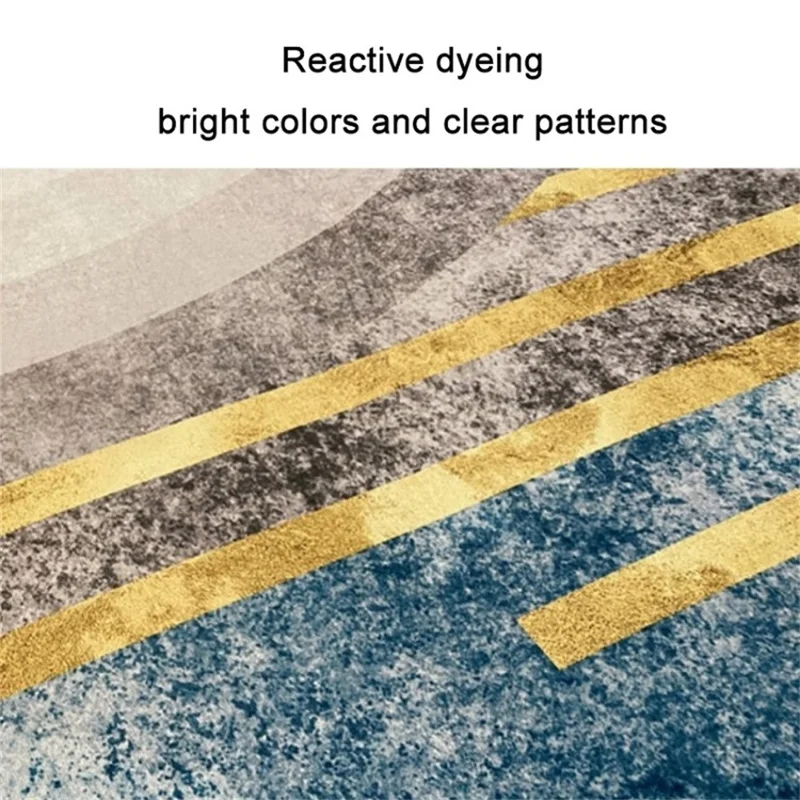 50 x 80cm Nordic Abstract Geometric Pattern Rug Living Room Carpet Non Slip Bedside Mat - Style 16