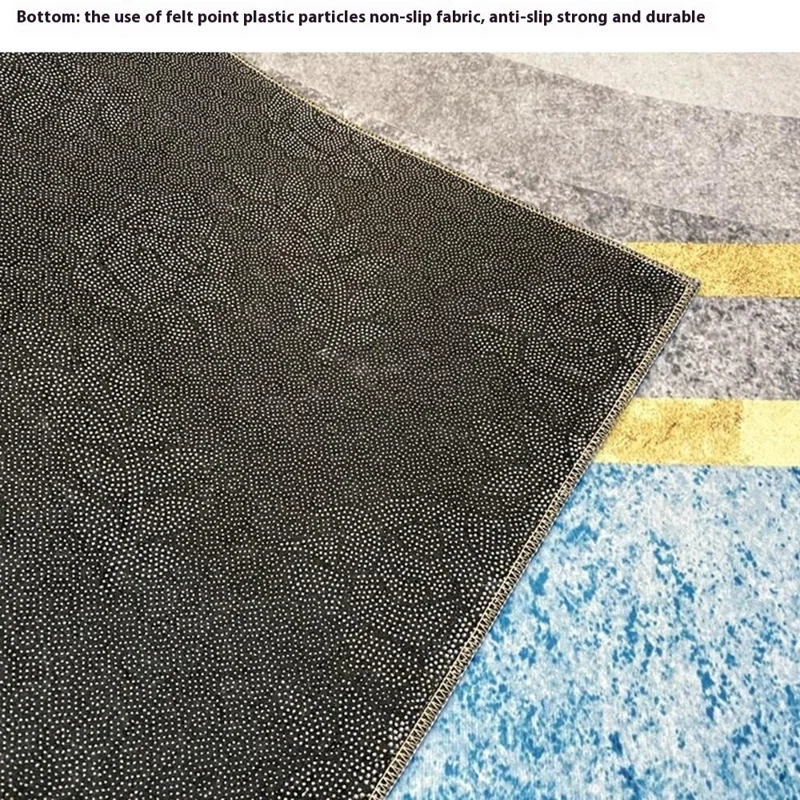 50 x 80cm Nordic Abstract Geometric Pattern Rug Living Room Carpet Non Slip Bedside Mat - Style 16