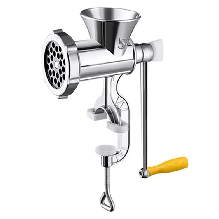 Manual Meat Grinder 5# Small Size Sausage Maker Multifunction Aluminum Alloy Kitchen Tool (No FDA Certification)