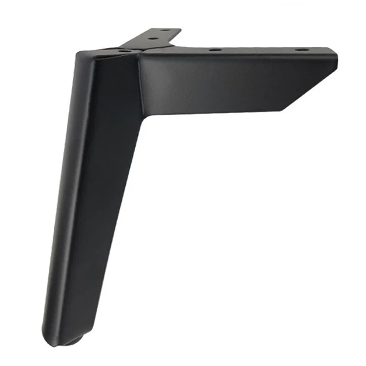 LH-FJ0039 15 cm Soporte de Metal Soporte Muebles Engrosados ​​pierras Para el Gabinete de Silla de Tocador de Cama - Negro Mate