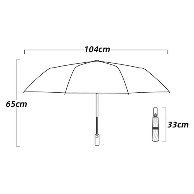 60 Ribs Automatic Reinforced Umbrella Sun / Rain Protection Large Folding Windproof Parasol - Blue