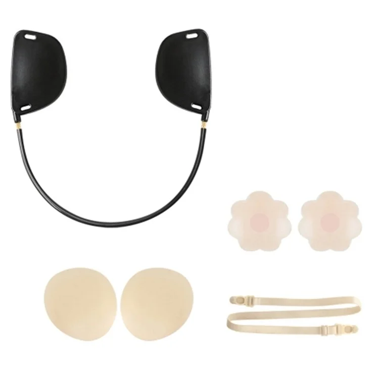 Invisible Adhesive Bra Backless Strapless Silicone Breast Lift Boob Tape Nipple Cover - U-type / Nude
