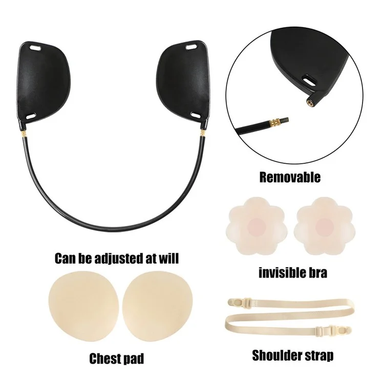 Invisible Adhesive Bra Backless Strapless Silicone Breast Lift Boob Tape Nipple Cover - U-type / Nude