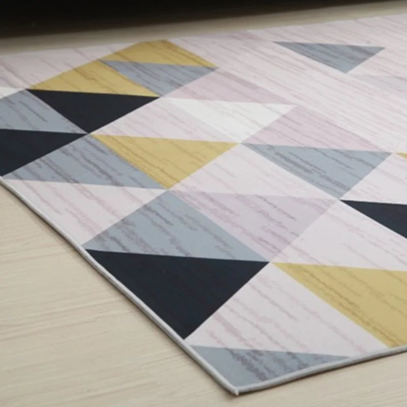 3D Geometric Floor Mats Rectangle Visual Illusion Area Rug 60 x 90cm Living Room Bedroom Carpet - Style 1