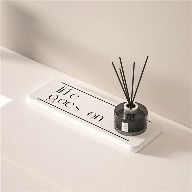 22.5 x 7cm Diatomite Drying Mat Absorbent Pad for Bathroom Sink Countertop Faucet Draining Pad - Style A