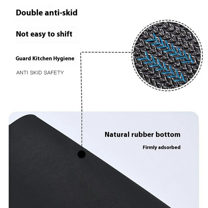 Dish Drying Mat for Kitchen Counter Absorbent Draining Mat Heat Resistant Drainer Mats - Style M