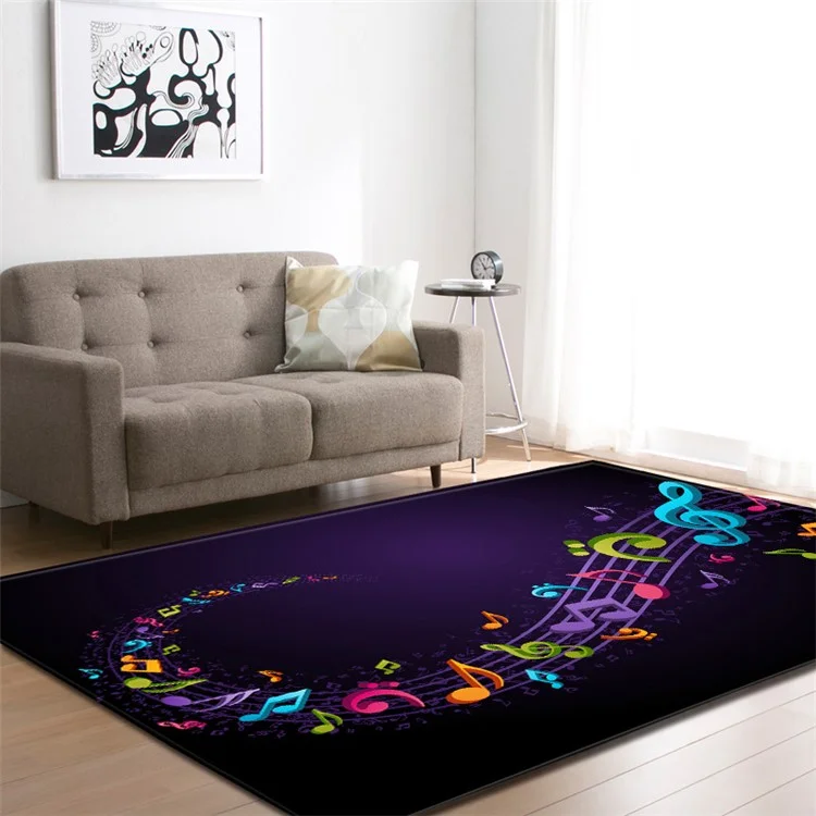 Alfombra de salón exótica de 121,9 x 160 cm antideslizante para dormitorio, alfombra vintage de franela para gatear bebés - DL0071
