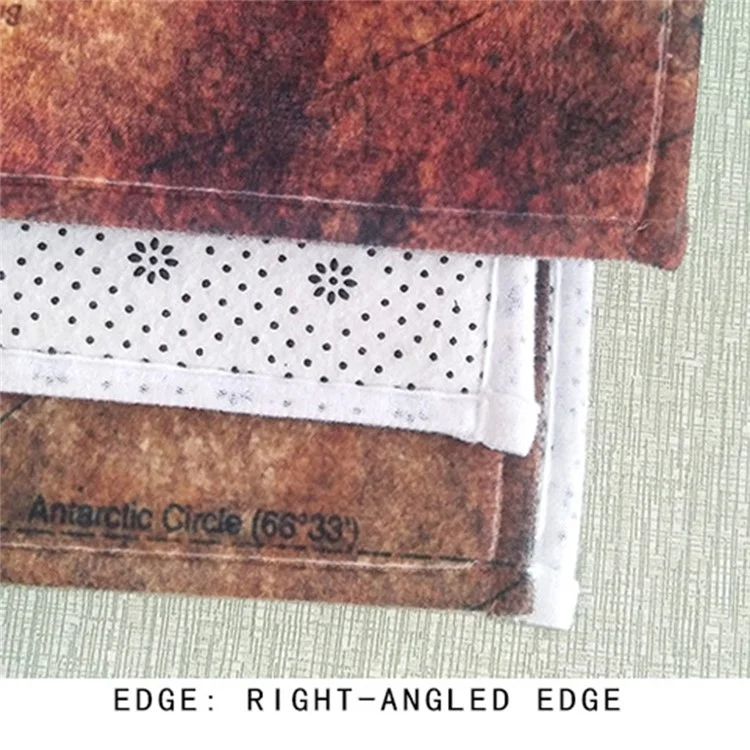 121.9 x 160cm Exotic Living Room Rug Anti-Slip Bedroom Vintage Carpet Flannel Baby Crawling Mat - DL0078