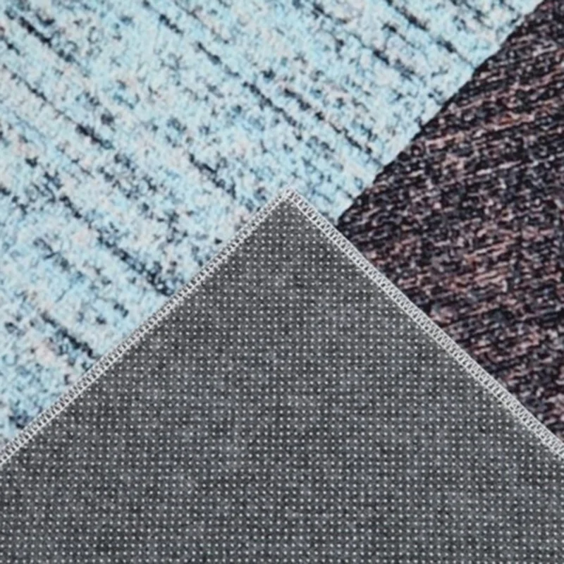 120 x 160cm Modern Geometric Abstract Rug Living Room Mat Bedroom Area Carpet Washable - Style A