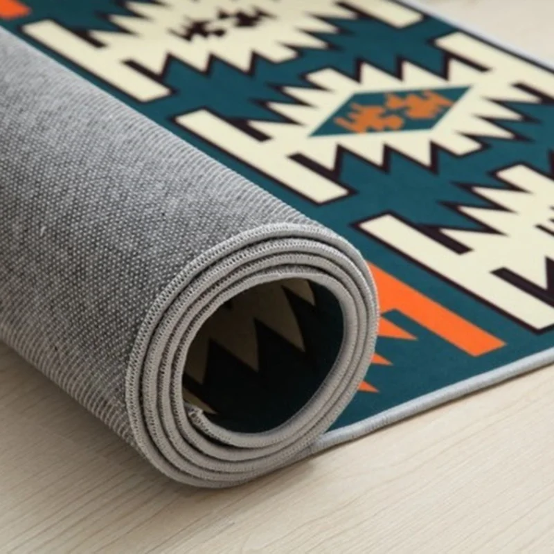 120 x 160cm Modern Geometric Abstract Rug Living Room Mat Bedroom Area Carpet Washable - Style A