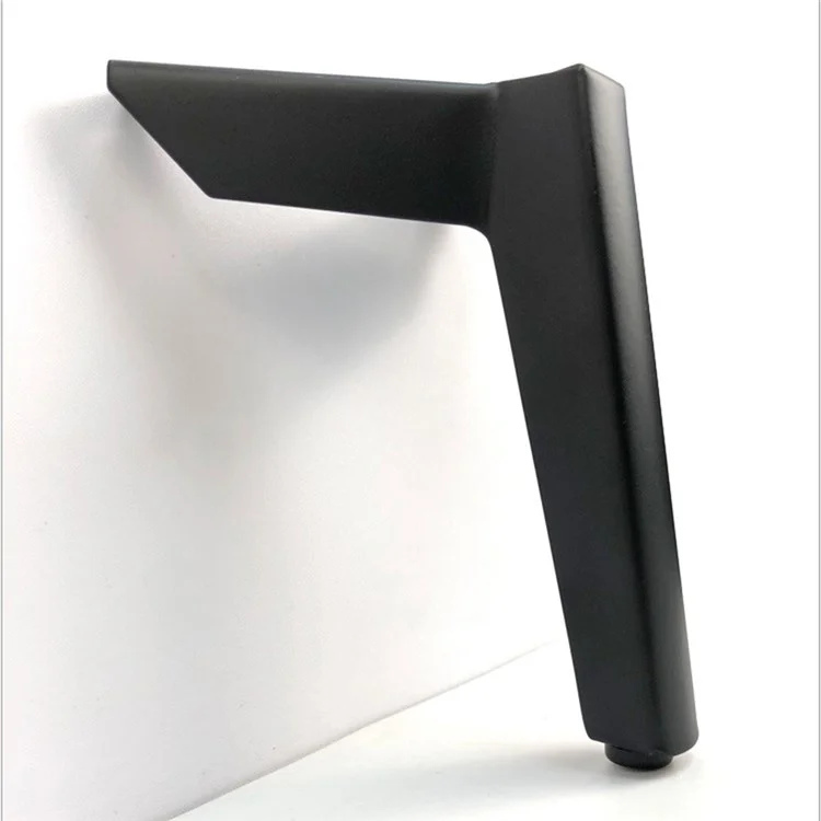 LH-FJ0039 Muebles de 8 cm Pegas de Sofá de Metal Soporte Para el Gabinete de Sillón de la Cama Banco de Televisión - Negro Mate