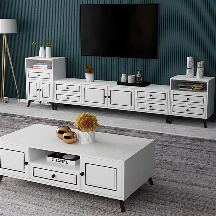 LH-FJ0039 Muebles de 8 cm Pegas de Sofá de Metal Soporte Para el Gabinete de Sillón de la Cama Banco de Televisión - Negro Mate