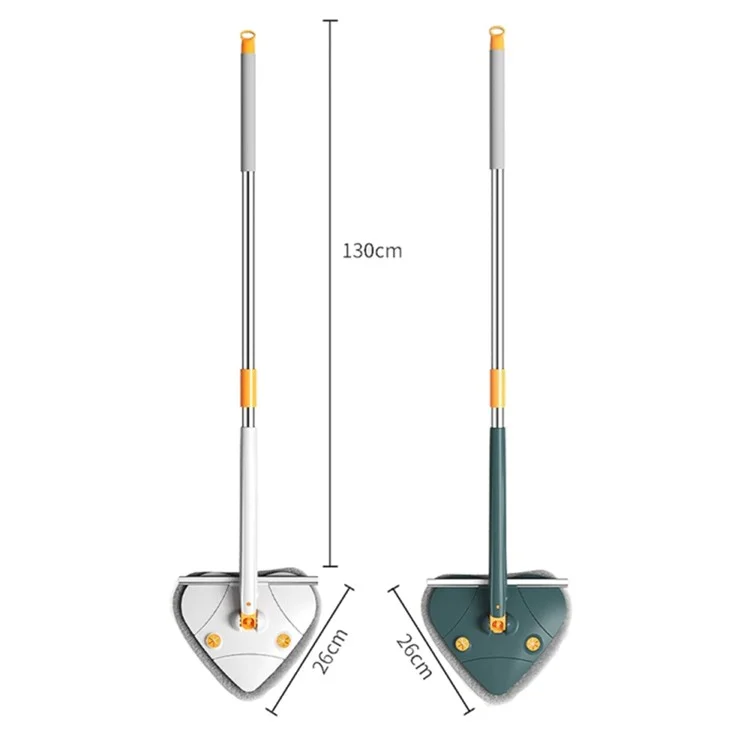 C-43 360 Degree Rotating Heart Shape Mop Household Self Wringing Water Scraper Window Cleaner - Green
