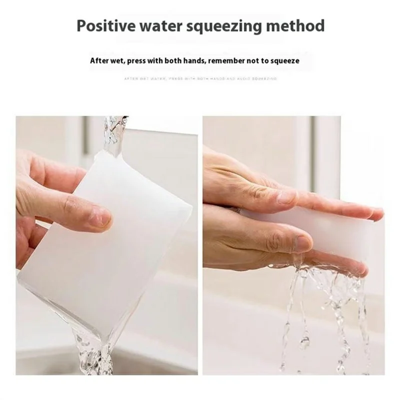 50Pcs Magic Eraser Sponges Kitchen Cleaning Scrubbers for Dish Washing Shoes Decontamination